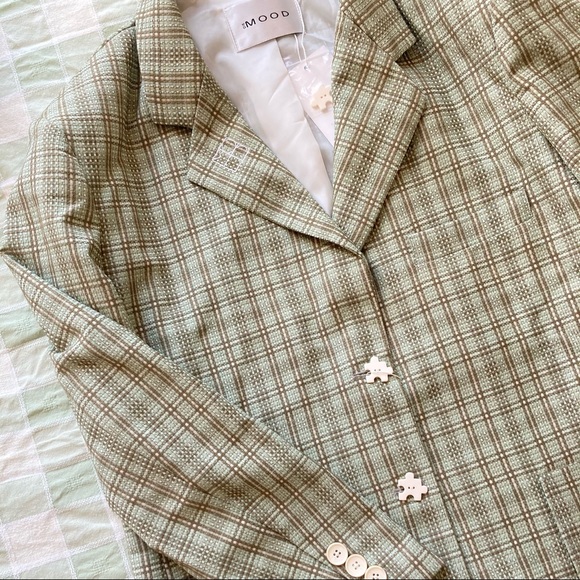 NWT | 310MOOD White Puzzle JOMO Blazer - Picture 6 of 7